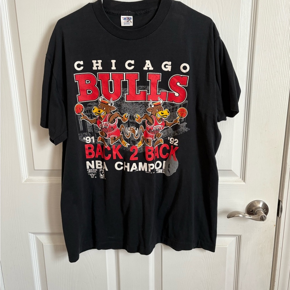 1992 Chicago Bulls Back 2 Back Nba Champs Tee